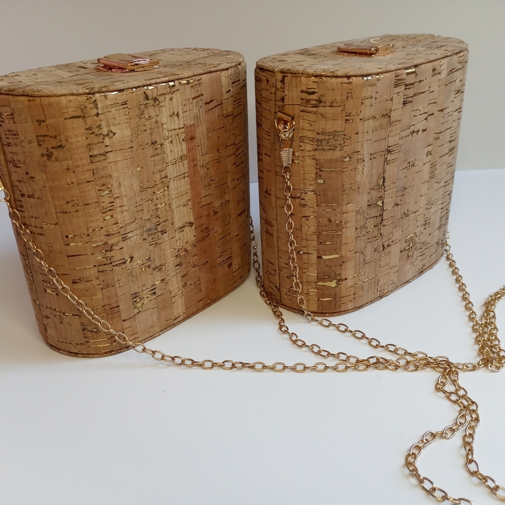 Small Rectangular Cork Crossbody Bag
